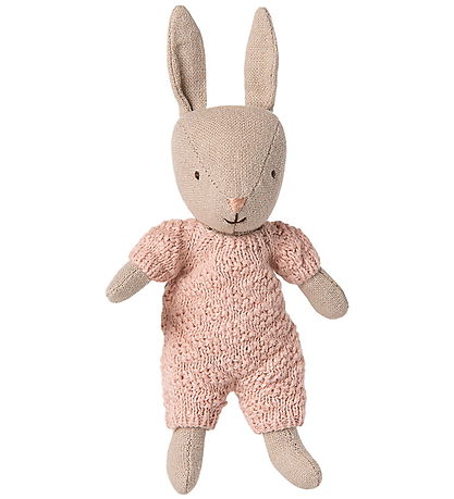 Maileg Hare - Micro - Strikket Dragt - Sand/Rosa Maileg Hare - Micro - Strikket Dragt - Sand/Rosa