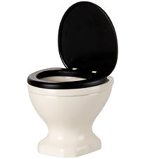 Maileg Miniature Toilet - Mus - Råhvid