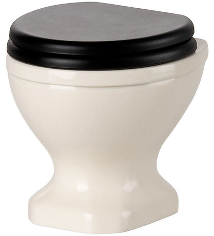 Maileg Miniature Toilet - Mus - Råhvid