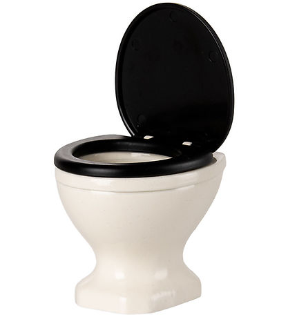 Maileg Miniature Toilet - Mus - Råhvid Maileg Miniature Toilet - Mus - Råhvid