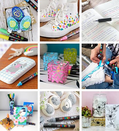 Posca Tuscher m. Metalkasse - 20 stk. - Manga Hero