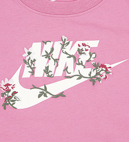 Nike T-shirt - Floral - Magic Flamingo