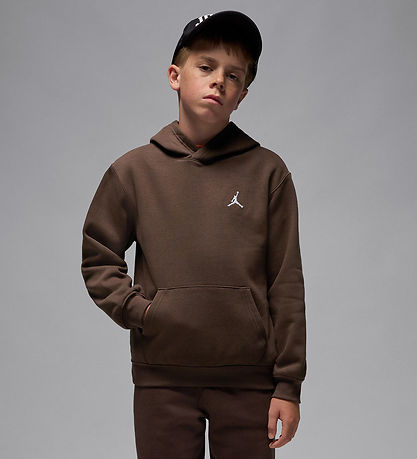 Jordan Hættetrøje - Baroque Brown m. Logo