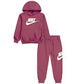 Nike Sweatsæt - Club - Sweet Beet