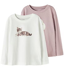 Name It Bluse - 2-pak - NmfVotea - Cloud Dancer/Keepsake Lilac P Name It Bluse - 2-pak - NmfVotea - Cloud Dancer/Keepsake Lilac P