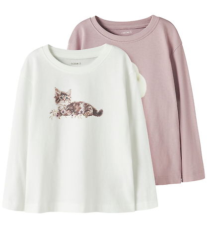 Name It Bluse - 2-pak - NmfVotea - Cloud Dancer/Keepsake Lilac P Name It Bluse - 2-pak - NmfVotea - Cloud Dancer/Keepsake Lilac P