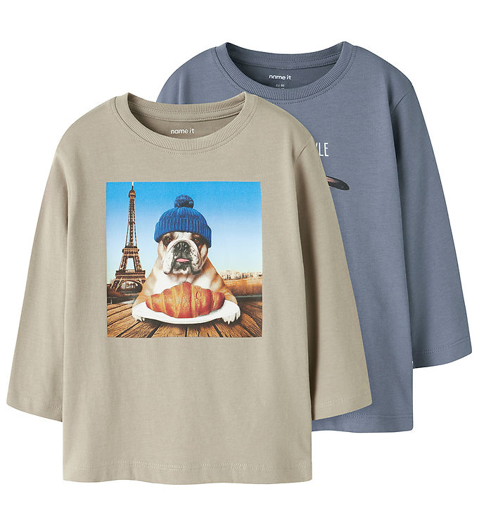 Name It Bluser - 2-pak - NmmVoto - Island Fossil/Flint Stone Pen