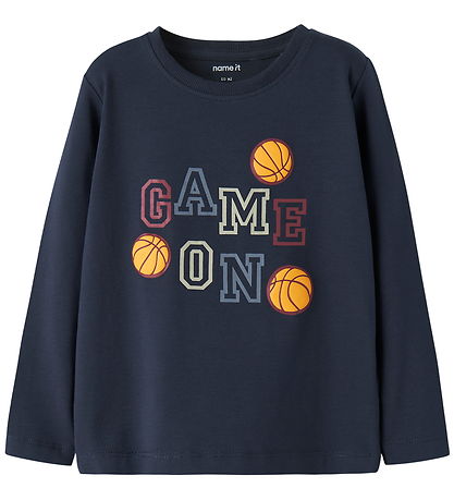 Name It Bluse - 2-pak - NmmVux - Island Fossil/Navy Blazer Game  Name It Bluse - 2-pak - NmmVux - Island Fossil/Navy Blazer Game