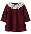 Name It Kjole - Velour - NbfRoxy - Burgundy Name It Kjole - Velour - NbfRoxy - Burgundy