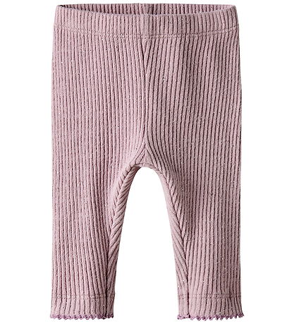 Name It Leggings - NbfRosally - Rib - Keepsake Lilac Name It Leggings - NbfRosally - Rib - Keepsake Lilac