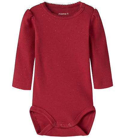 Name It Body l/æ - NbfRosally - Rib - Jester Red Name It Body l/æ - NbfRosally - Rib - Jester Red