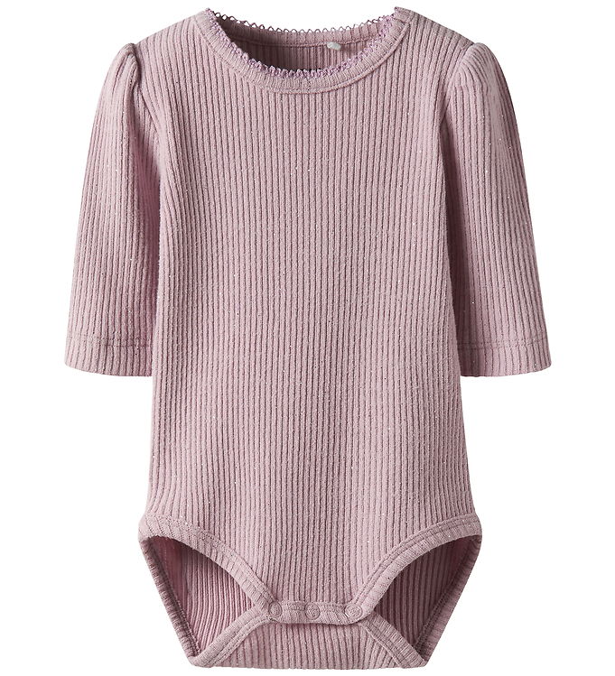 Name It Body l/æ - Rib - NbfRosally - Keepsake Lilac m. Glimmer