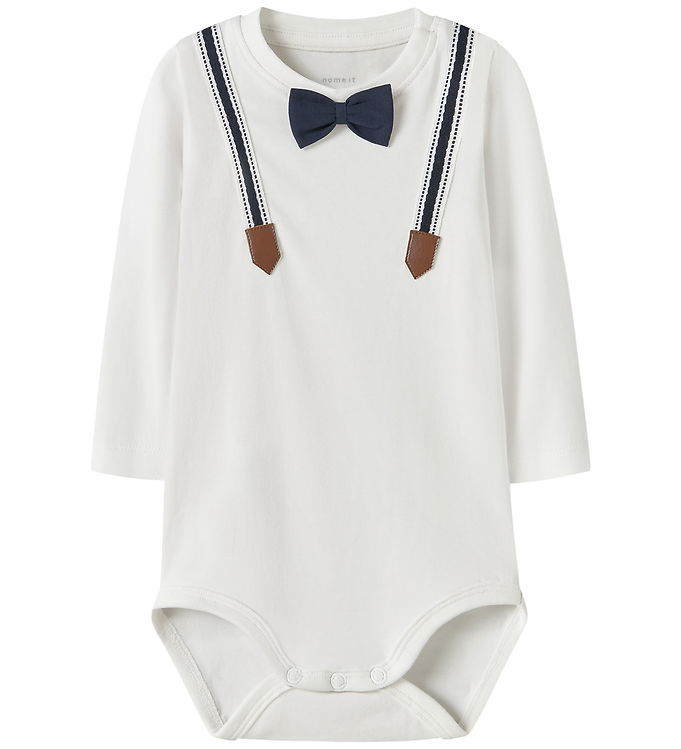 Name It Body l/æ - NbmRufus - Bright White m. Print