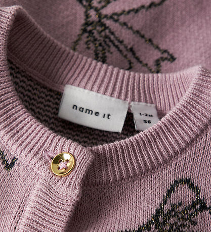 Name It Cardigan - Strik - NbfRebowie - Keepsake Lilac