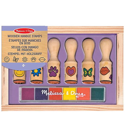 Melissa & Doug Stempelsæt - 6 Stk. - Træ Melissa & Doug Stempelsæt - 6 Stk. - Træ