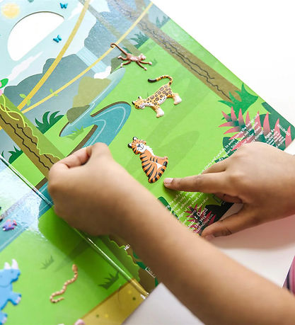 Melissa & Doug Klistermærker - Genanvendelig - 42 Stk. - Safari