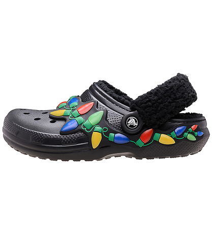Crocs Sandaler - Clsc Lined Holiday Lights - Sort/Multi Crocs Sandaler - Clsc Lined Holiday Lights - Sort/Multi