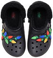 Crocs Sandaler - Classic Lined Holiday Lights Clog - Sort/Multi Crocs Sandaler - Classic Lined Holiday Lights Clog - Sort/Multi
