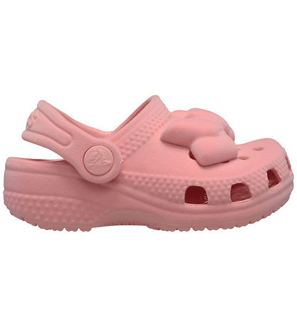 Crocs Sandaler - Crocs Littles Velvet Bow - Powder Pink Crocs Sandaler - Crocs Littles Velvet Bow - Powder Pink