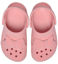 Crocs Sandaler - Classic Velvet Bow Clog T - Powder Pink Crocs Sandaler - Classic Velvet Bow Clog T - Powder Pink