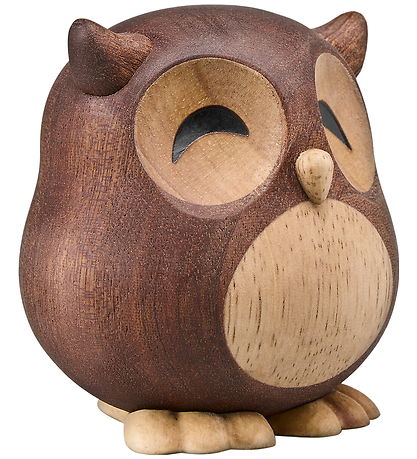 FableWood Stor Ugle - Villum - 8 cm - Natur