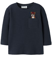 Name It Bluse - Rib - NmmRofus - Navy Blazer Name It Bluse - Rib - NmmRofus - Navy Blazer