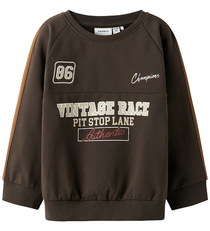 Name It Sweatshirt Delicioso Med Vintage Race Print - Str. 3y 98cm