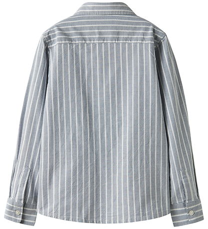 Name It Skjorte - NmmRekid - Flint Stone/Thin Stripe - Bright Wh Name It Skjorte - NmmRekid - Flint Stone/Thin Stripe - Bright Wh