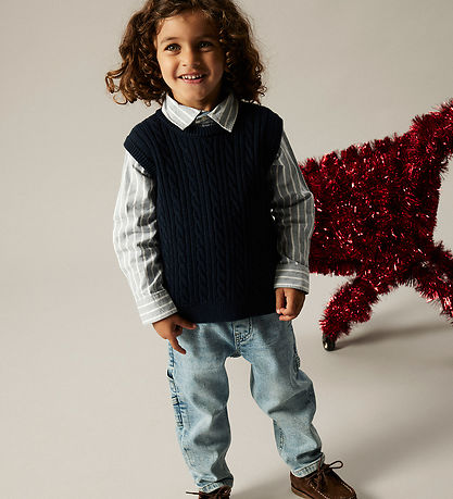 Name It Skjorte - NmmRekid - Flint Stone/Thin Stripe - Bright Wh Name It Skjorte - NmmRekid - Flint Stone/Thin Stripe - Bright Wh