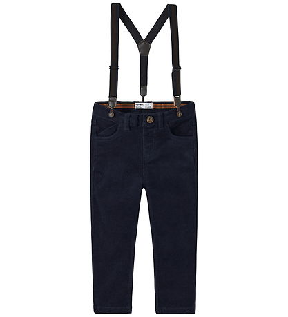 Name It Fløjlsbukser - NmmRyan - Slim - Navy Blazer