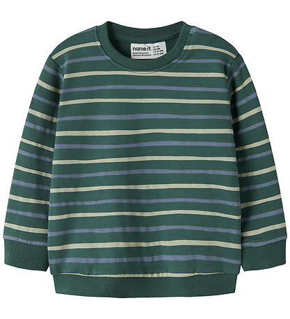 Name It Sweatshirt - NbmVimmer - Bistro Green/Stripes