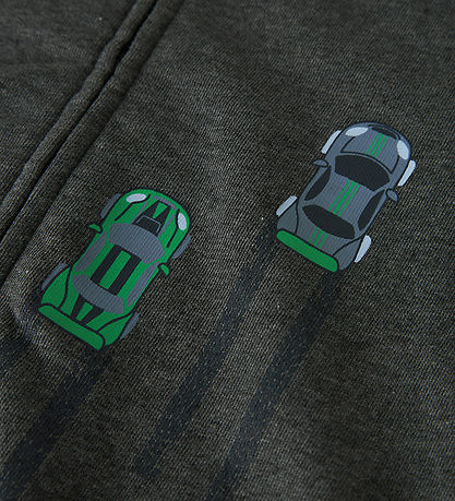 Name It Cardigan m. Hætte - NmmVoltinus - Dark Grey Melange/Cars Name It Cardigan m. Hætte - NmmVoltinus - Dark Grey Melange/Cars