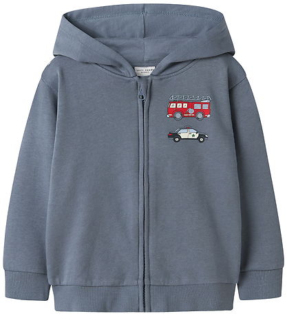 Name It Cardigan m. Hætte - NmmVoltinus - Flint Stone/Fire Truck Name It Cardigan m. Hætte - NmmVoltinus - Flint Stone/Fire Truck