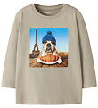 Name It Bluse - NmmVoto - Island Fossil/Dog Paris Name It Bluse - NmmVoto - Island Fossil/Dog Paris