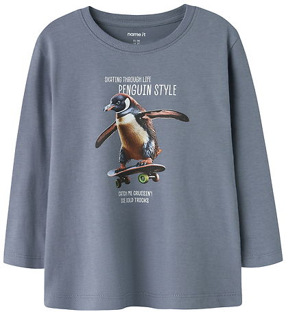 Name It Bluse - NmmVoto - Flint Stone/Penquin Name It Bluse - NmmVoto - Flint Stone/Penquin