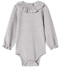MarMar Body l/æ - Rib/Modal - Brandine - Light Grey Melange