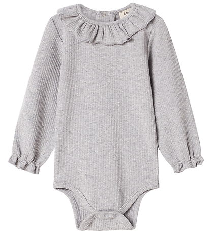 MarMar Body l/æ - Rib/Modal - Brandine - Light Grey Melange