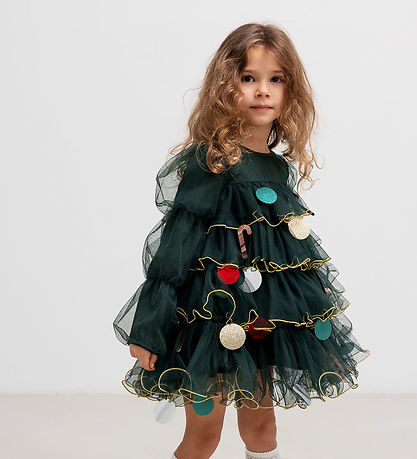 MarMar Kjole - Tyl - December - Dark Leaf