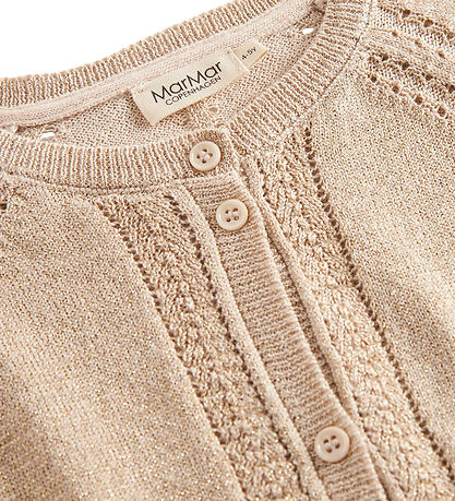 MarMar Cardigan - Strik - Tillie - Gold Glitter MarMar Cardigan - Strik - Tillie - Gold Glitter