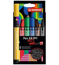 Stabilo Tuscher - Pen 68 Max Arty - 6 stk. - Multifarvet Stabilo Tuscher - Pen 68 Max Arty - 6 stk. - Multifarvet