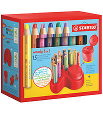 Stabilo Farveblyanter - Woody - 3-i-1 - Deskset - Multifarvet Stabilo Farveblyanter - Woody - 3-i-1 - Deskset - Multifarvet