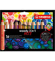 Stabilo Farveblyanter - Woody - 3-i-1 - Arty - 12 stk. - Multifa Stabilo Farveblyanter - Woody - 3-i-1 - Arty - 12 stk. - Multifa