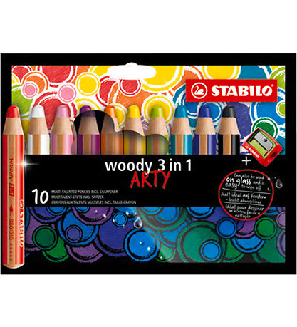 Stabilo Farveblyanter - Woody - 3-i-1 - Arty - 12 stk. - Multifa Stabilo Farveblyanter - Woody - 3-i-1 - Arty - 12 stk. - Multifa