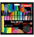 Stabilo Tuscher - Pen 68 Max Arty - 12 stk. - Multifarvet Stabilo Tuscher - Pen 68 Max Arty - 12 stk. - Multifarvet