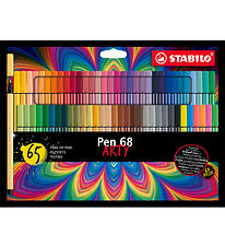 Stabilo Tuscher - Pen 68 Arty - 65 stk. - Multifarvet Stabilo Tuscher - Pen 68 Arty - 65 stk. - Multifarvet