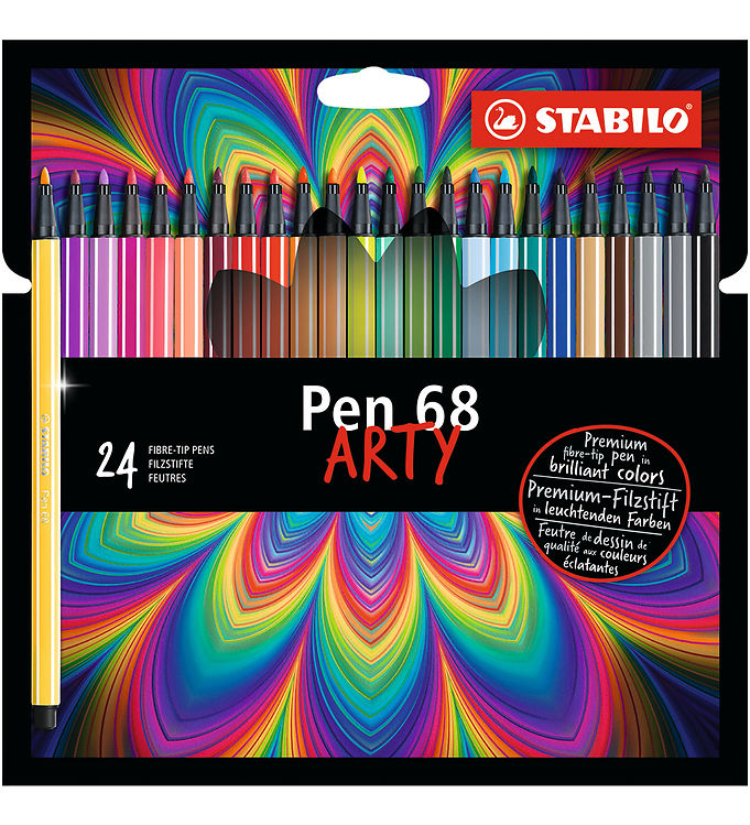 STABILO Pen 68 - Felt-tip pen - ARTY - Set With 24 Pieces