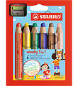 Stabilo Farveblyanter - Woody - 8806-2 - Multifarvet Stabilo Farveblyanter - Woody - 8806-2 - Multifarvet