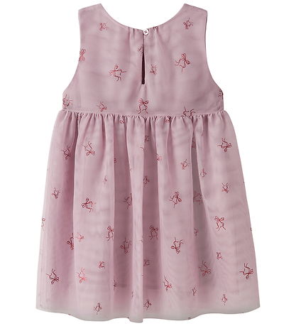 Name It Kjole - NmfVabos - Keepsake Lilac/Bows Name It Kjole - NmfVabos - Keepsake Lilac/Bows