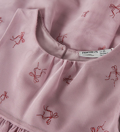 Name It Kjole - NmfVabos - Keepsake Lilac/Bows Name It Kjole - NmfVabos - Keepsake Lilac/Bows