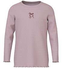 Name It Bluse - NmfVemma - Keepsake Lilac/Bow Embroidery Name It Bluse - NmfVemma - Keepsake Lilac/Bow Embroidery